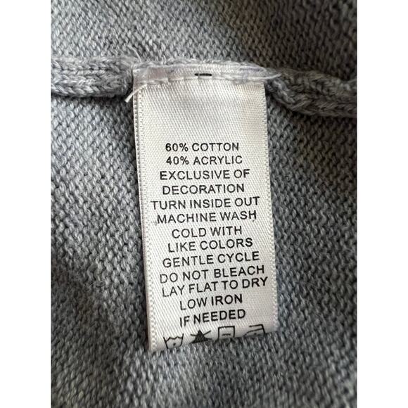 Denim & Co. Cardigan Sweater Womens 2X Button Jacket Embroidery Grandmacore NEW - Picture 12 of 12